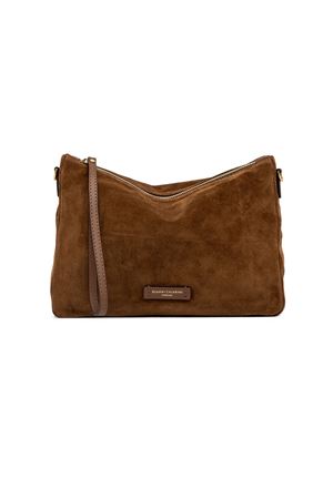 Nora Pouch made of brown soft suede GIANNI CHIARINI | BS10225CMPL974